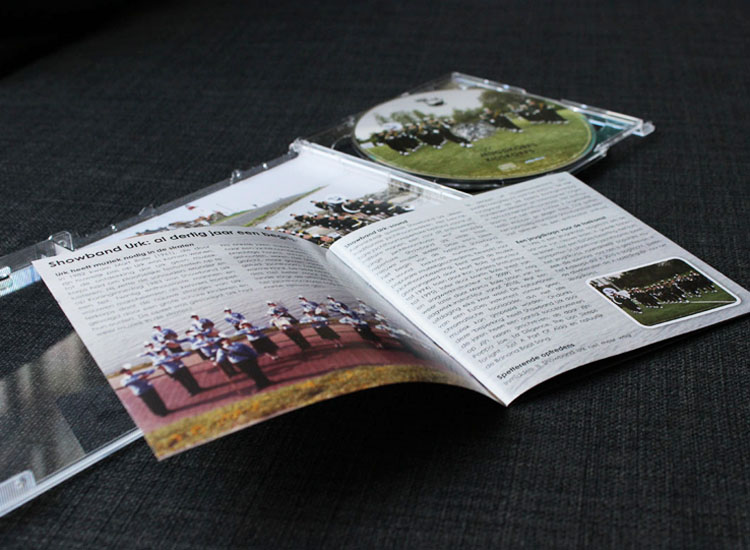 Informatieboekje, inlay en cd's Showband Urk